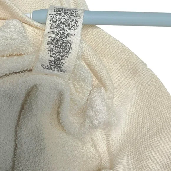 The GREAT.  Blue Jays Graphic Sweatshirt Ivory Pullover Size 0 College Print - Picture 7 of 7